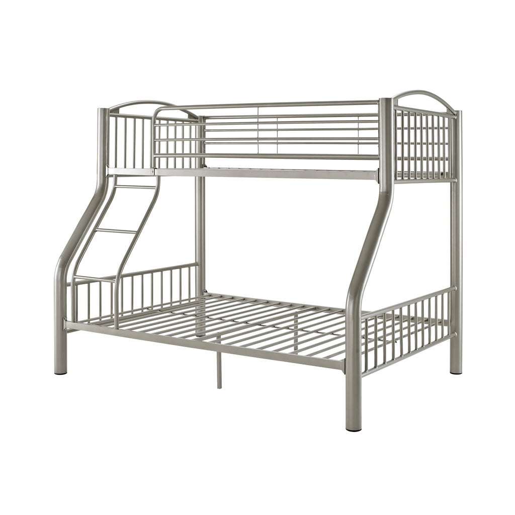 Twin Over Full Pewter Bed Z1057
