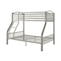 Twin Over Full Pewter Bed Z1057