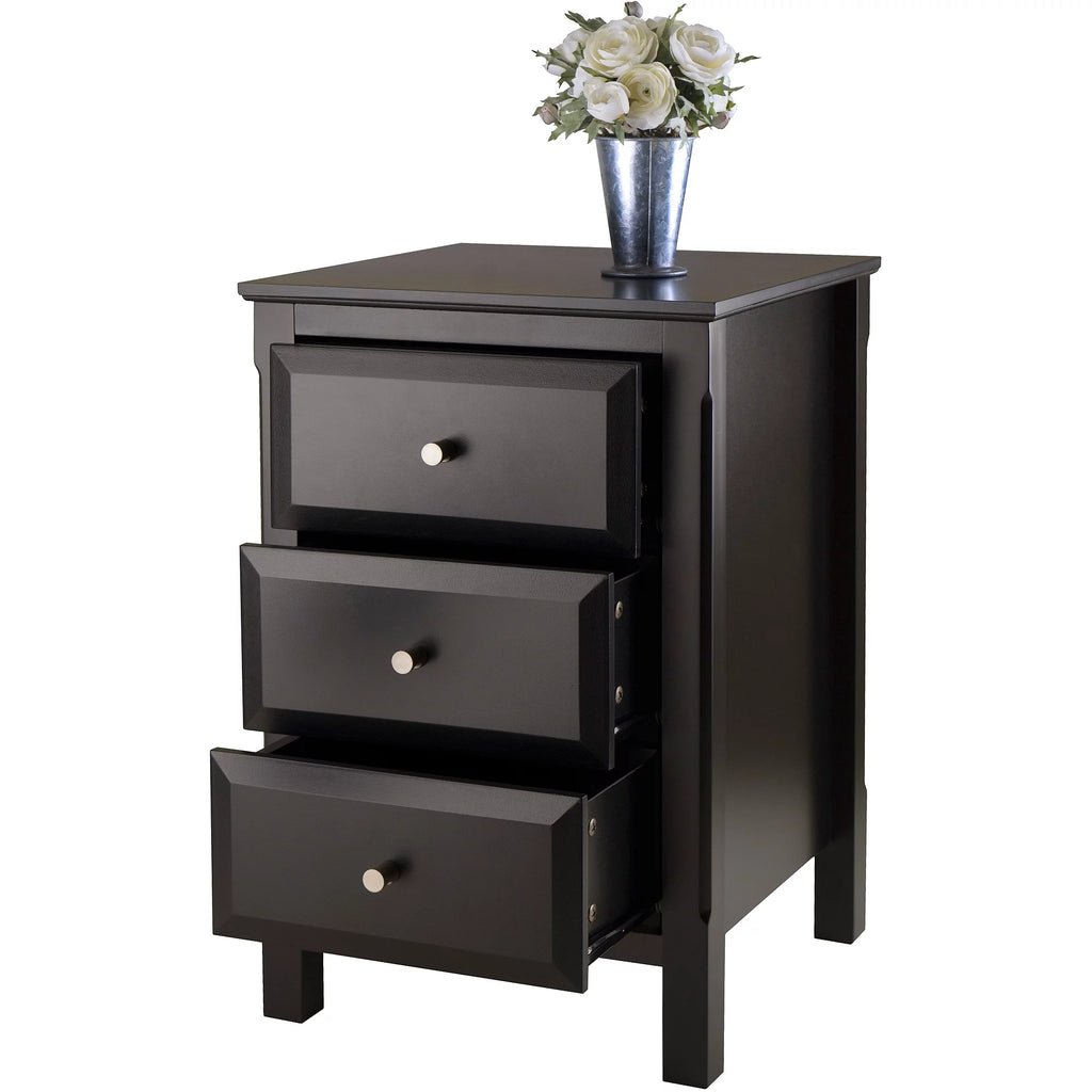Black Nightstand Accent Table K801445