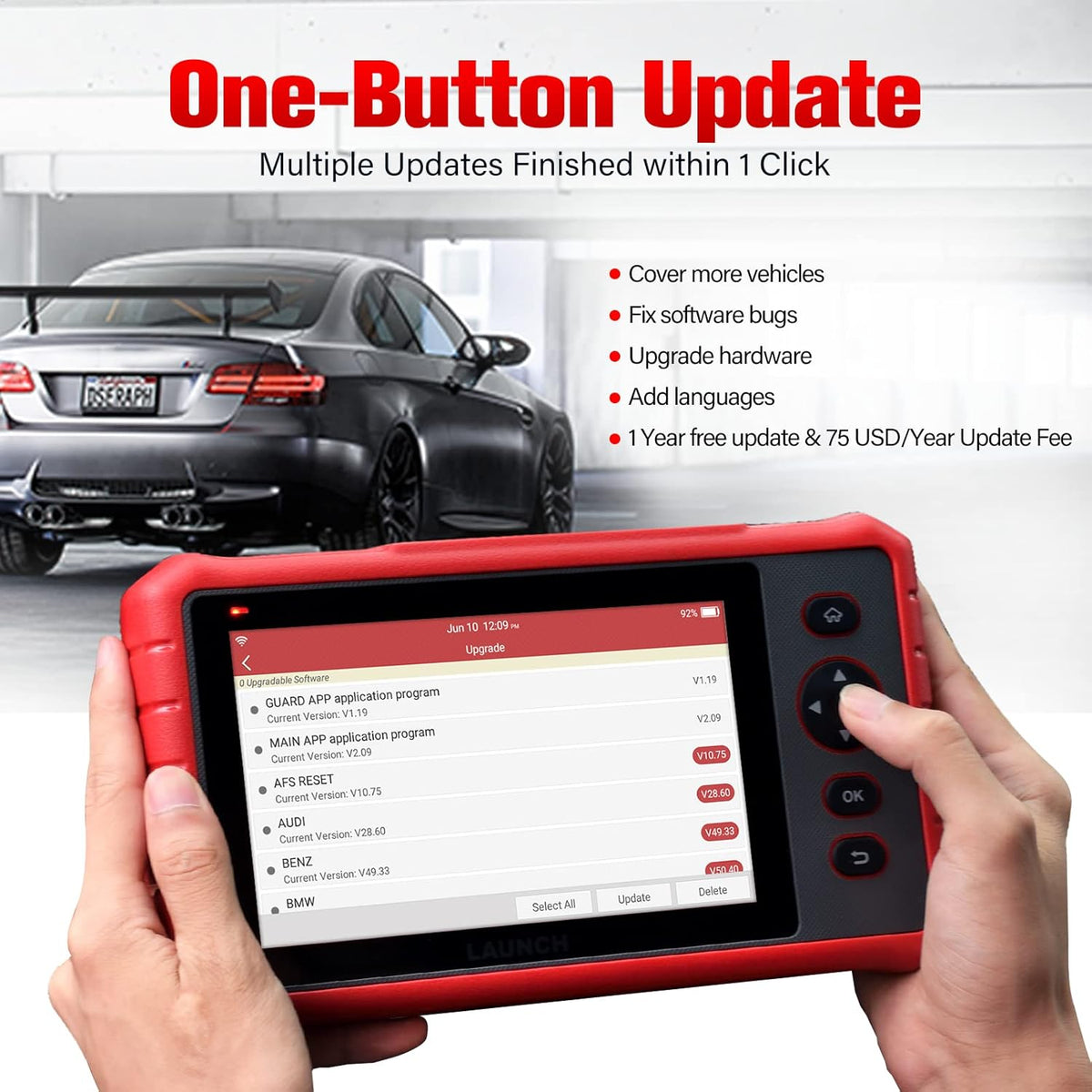 OBD2 Scanner Full System Scan Tool with Touch Screen Y774