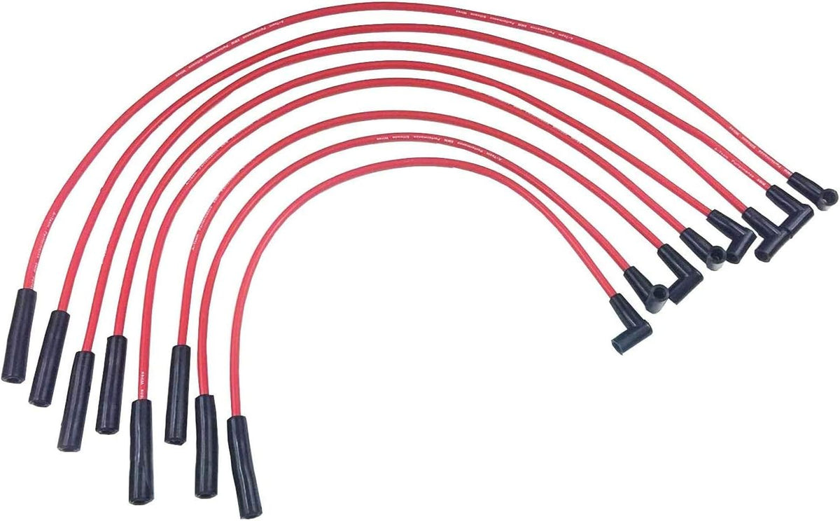 Red 8mm HEI Distributor and Spark Plug Wires Set E682970