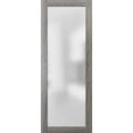Frosted Glass Door Slab 36 x 96 Wood Panel S559