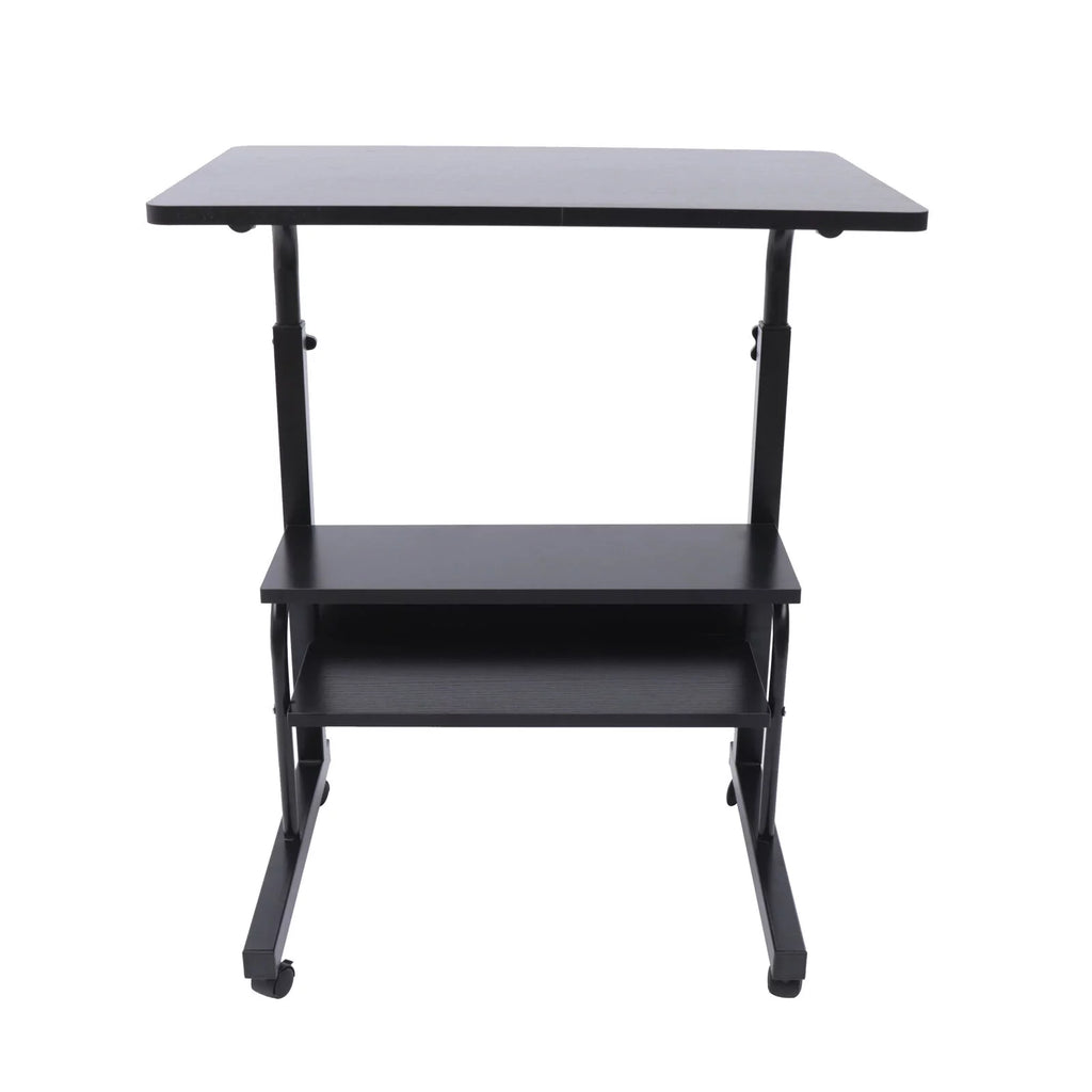 Portable Adjustable Sofa Side Bed Table with Wheels G584