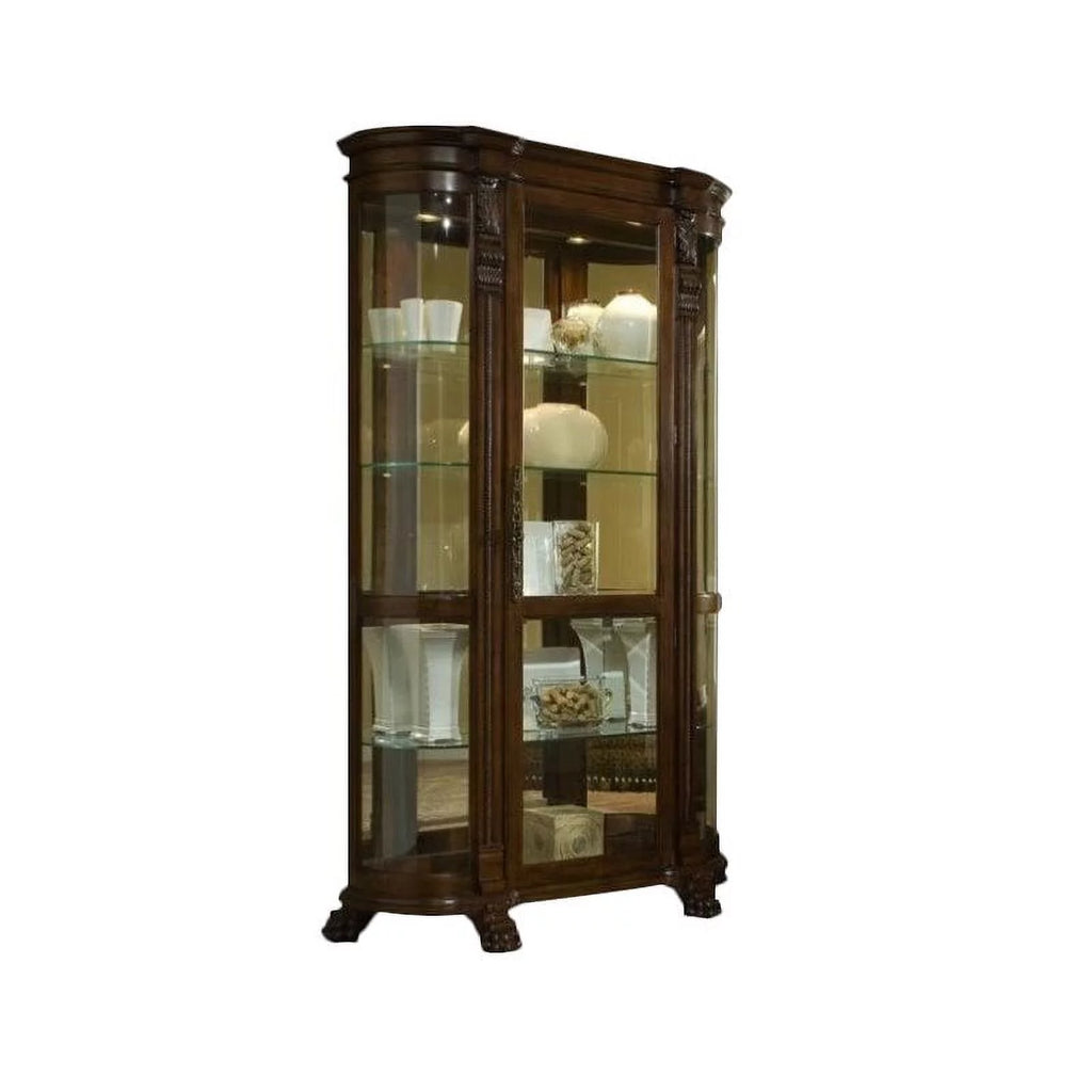 Curved End Curio Cabinet A1267