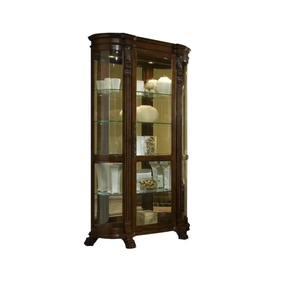 Curved End Curio Cabinet A1267