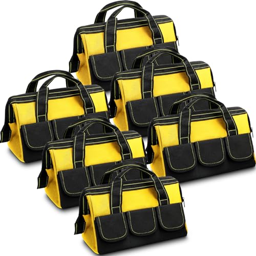 6 Pcs Heavy Duty Tool Bag with Hard Bottom S950