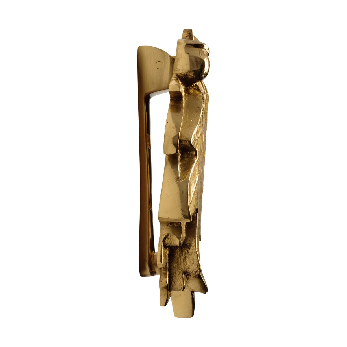 6" Solid Brass Oak Leaf Shaped Door Knocker R450