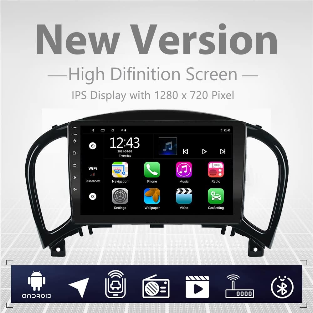 Android 11 9 inch Capacitive Touch Screen Car Radio Y6486