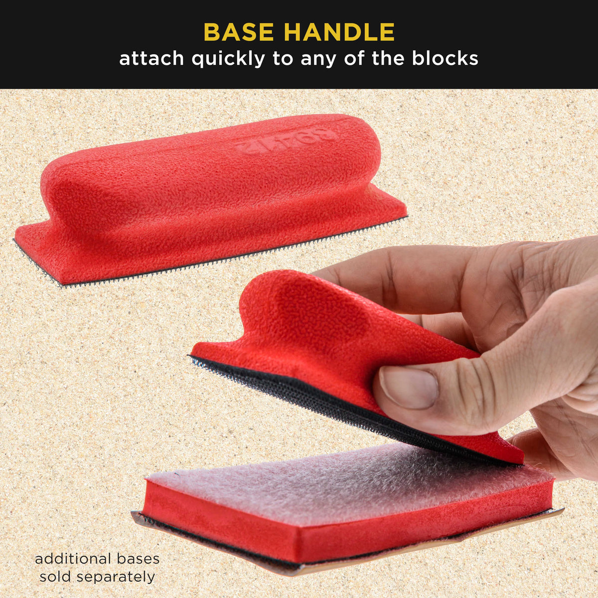20-Piece 5" Hand Sanding Block Set with 40 Sheet Hook & Loop Sandpaper Kit D984547