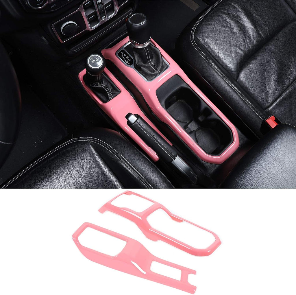 Carbon Fiber Gear Shift Panel Cover for Jeep Wrangler JL Pack of 2 Q151740