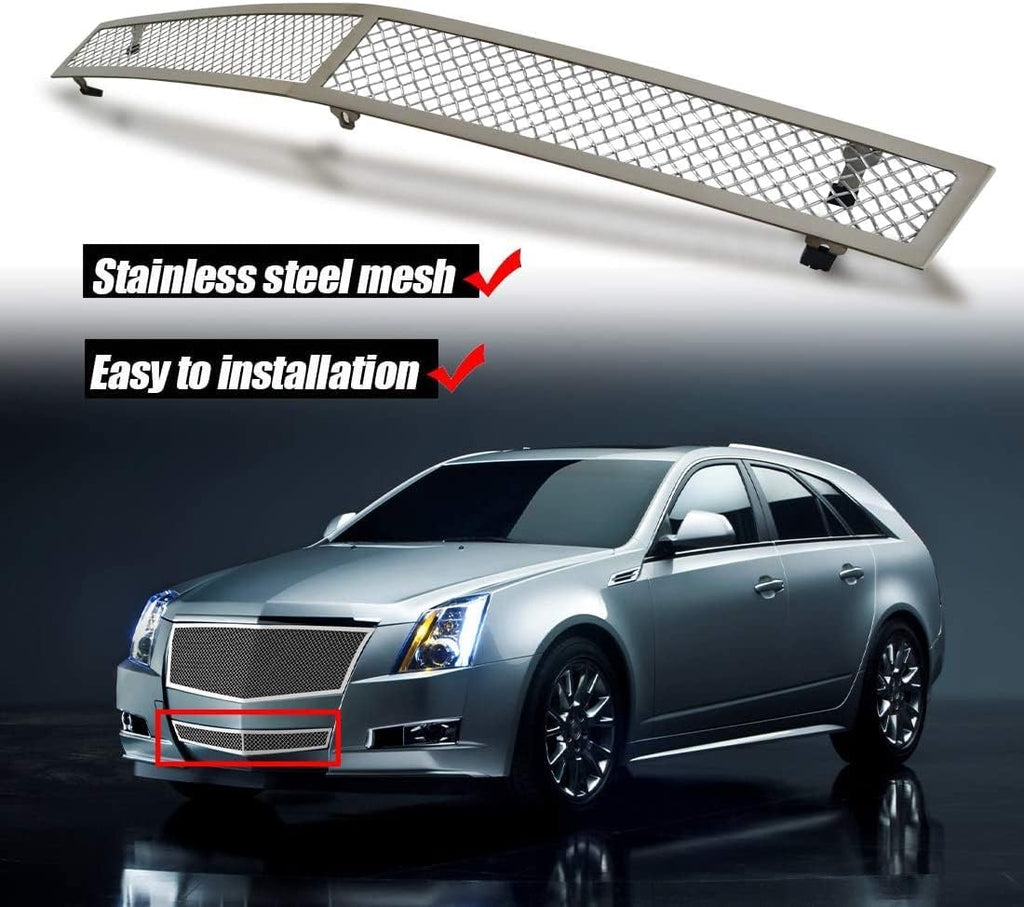 Chrome Stainless Steel Mesh Grille Insert for Cadillac CTS Z50090