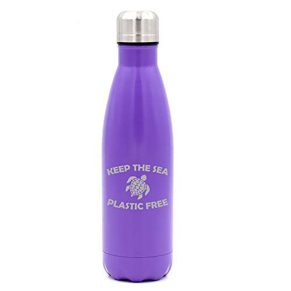 17 oz. Double Wall Vacuum Insulated Stainless Steel Water Bottle Travel Mug Cup (Purple) P488