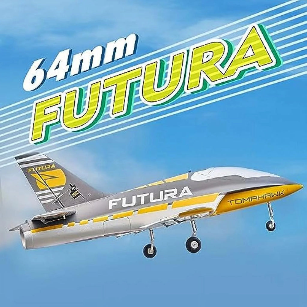 Yellow 64MM EDF 6 Channel RC Sport Jet X180956