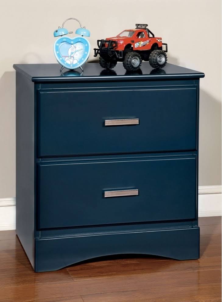 Blue Twin Over Twin Bunk Bed B5534
