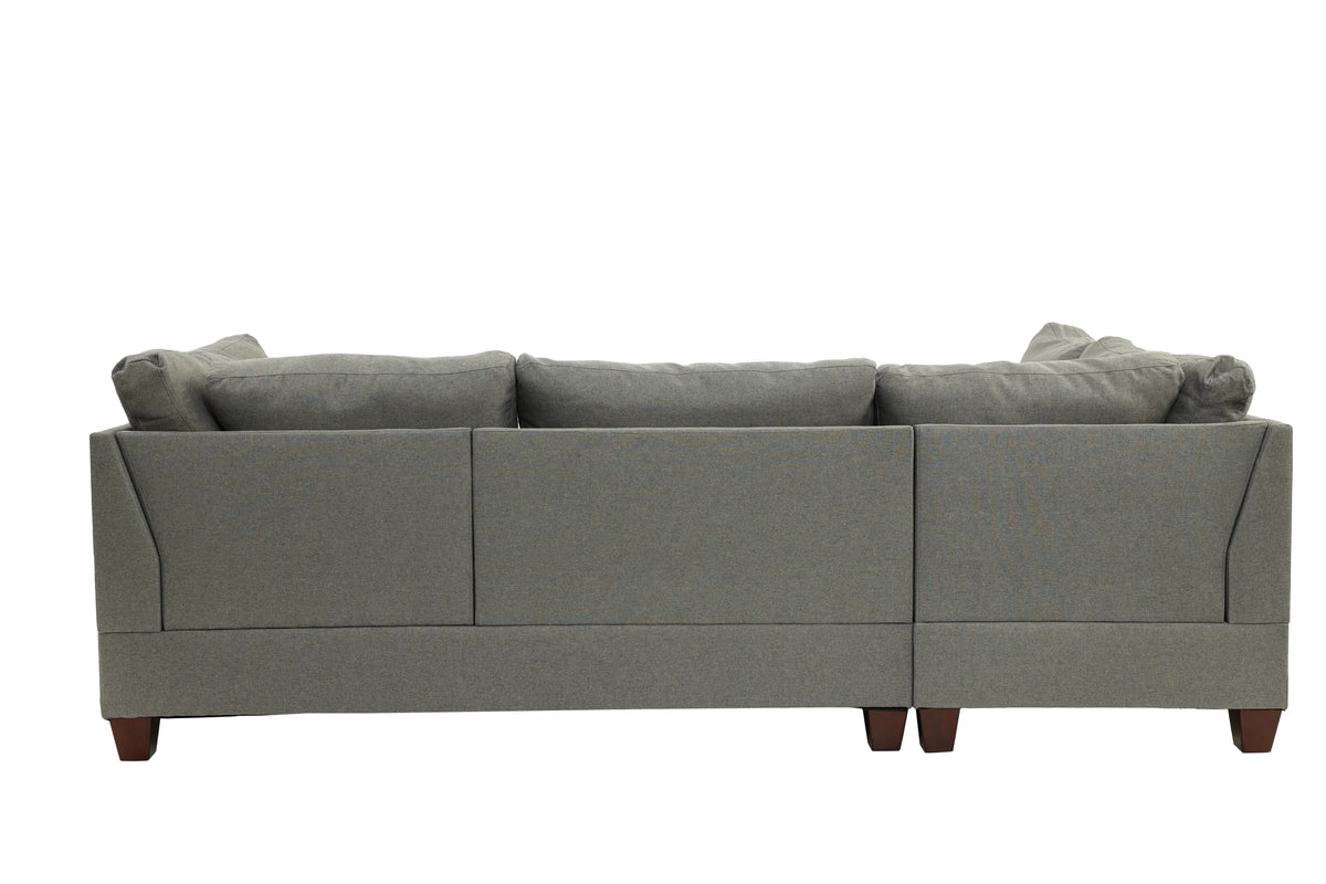 3 Pcs Sectional Sofa Set Gray L80440