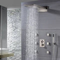 Brushed Nickel Thermostatic Complete Shower System with Rough-In Valve L5599