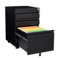 3 Drawer Black Metal File Cabinet with Lock P96022