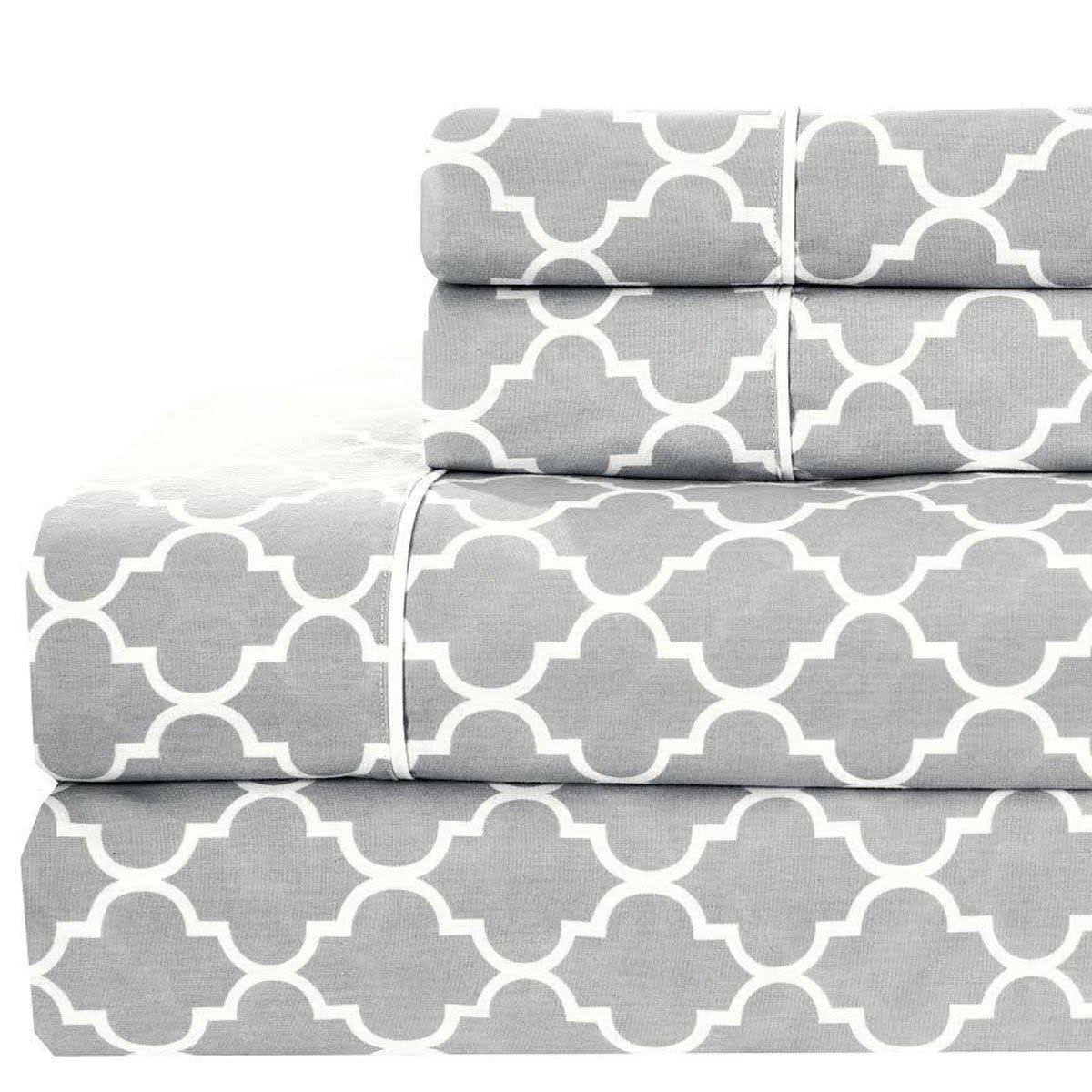 100% Cotton Printed Sheets California King U14229