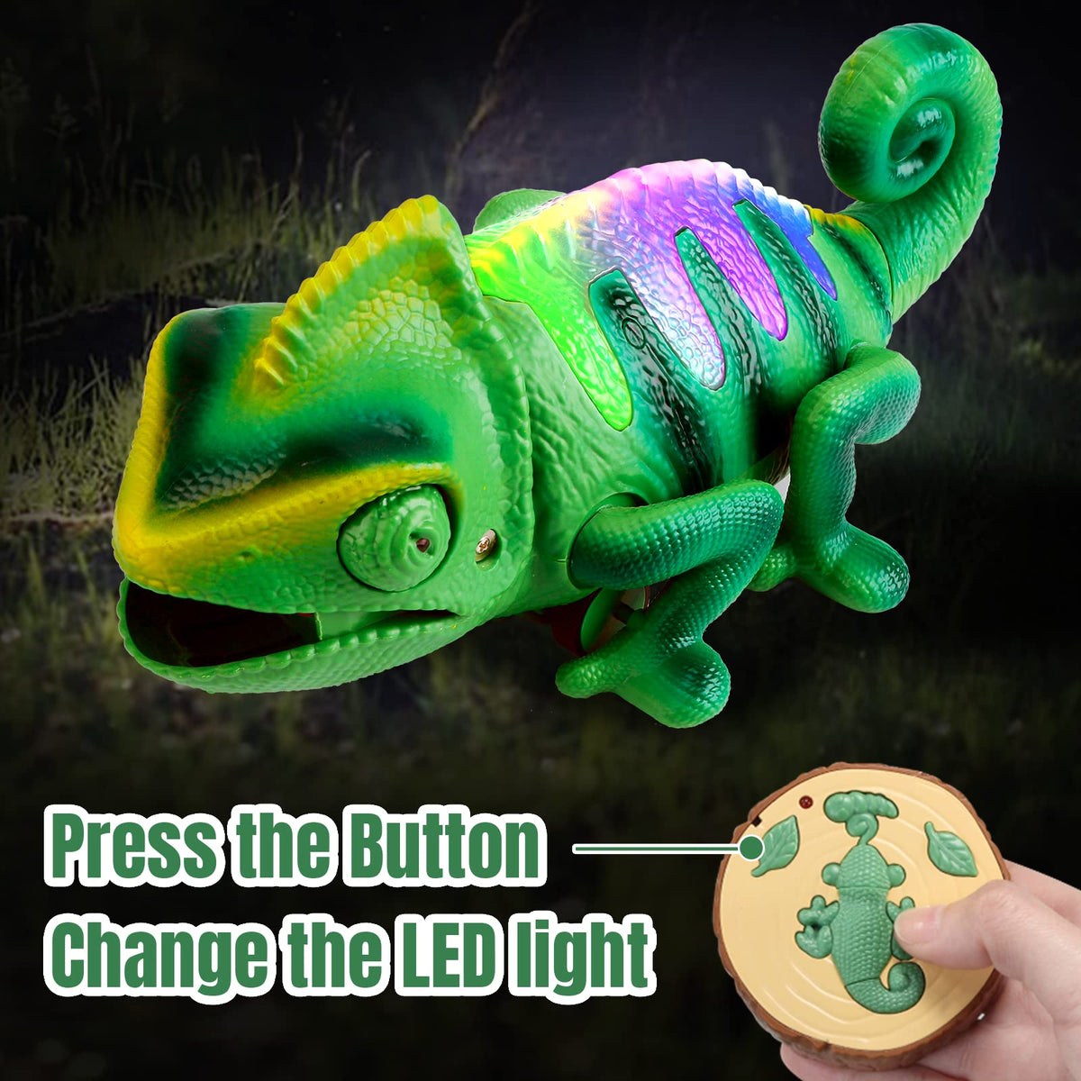 RC Robot Lizard Toys with LED Light Up X773398