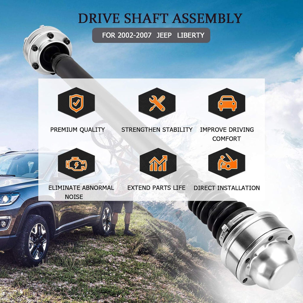 Front Drive Shaft Assembly Compatible with V6 3.7L 2002-2007 Jeep Liberty 4x4 O7578