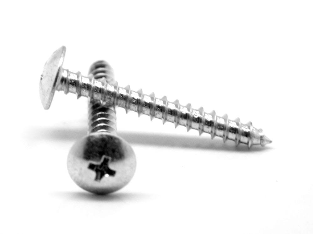 #8-18 x 5/8x22 Sheet Metal Screw Phillips Truss Head Type AB Low Carbon Steel Zinc Plated V443048