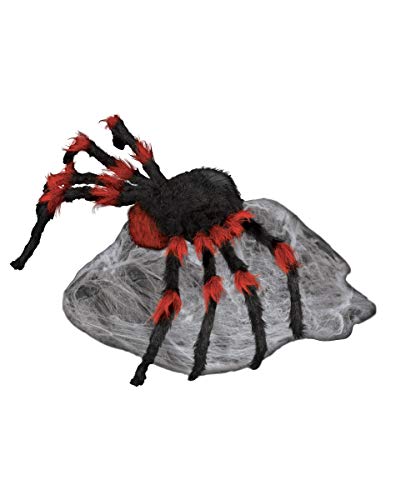LED Red and Black Jumping Spider Animatronic 21 Inches U853059