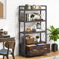 File Cabinet with Drawer and Open Storage Shelves J3055