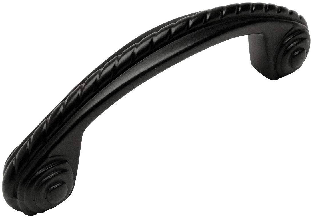 Flat Black Cabinet Hardware Handle Pull - 25 Pack X31468