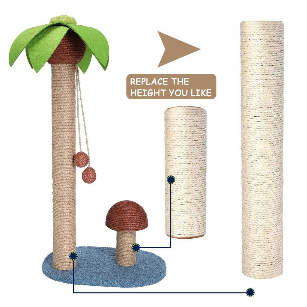 4 Pack Natural Sisal Rope Cat Scratching Post Replacement 15.7" 7.9 T756583