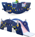 Kids Multi-Purpose Seesaw, Rocker, Slide, Bench, Dark Blue R579