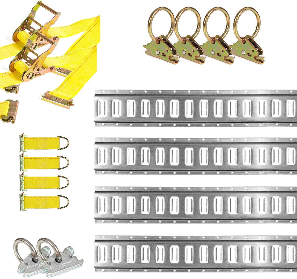 16 Piece Galvanized E Track Tie-Down Kit K2141