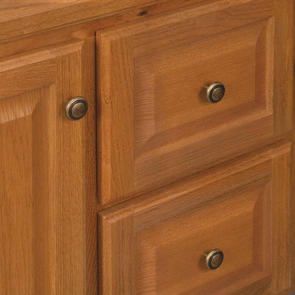 Oak Bathroom Vanity Cabinet J9597