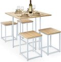 5 Piece Dining Table Set with Square Stools R79150