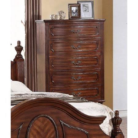 Brown 5 Drawer Fiberboard Chest R16651