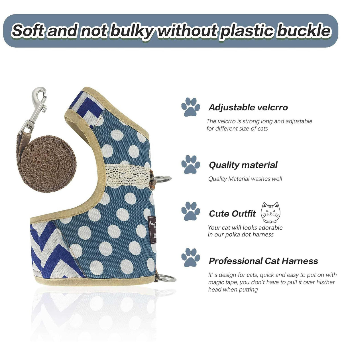 Cat Harness and Leash W155
