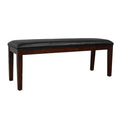 Black Upholstered Bench T5212