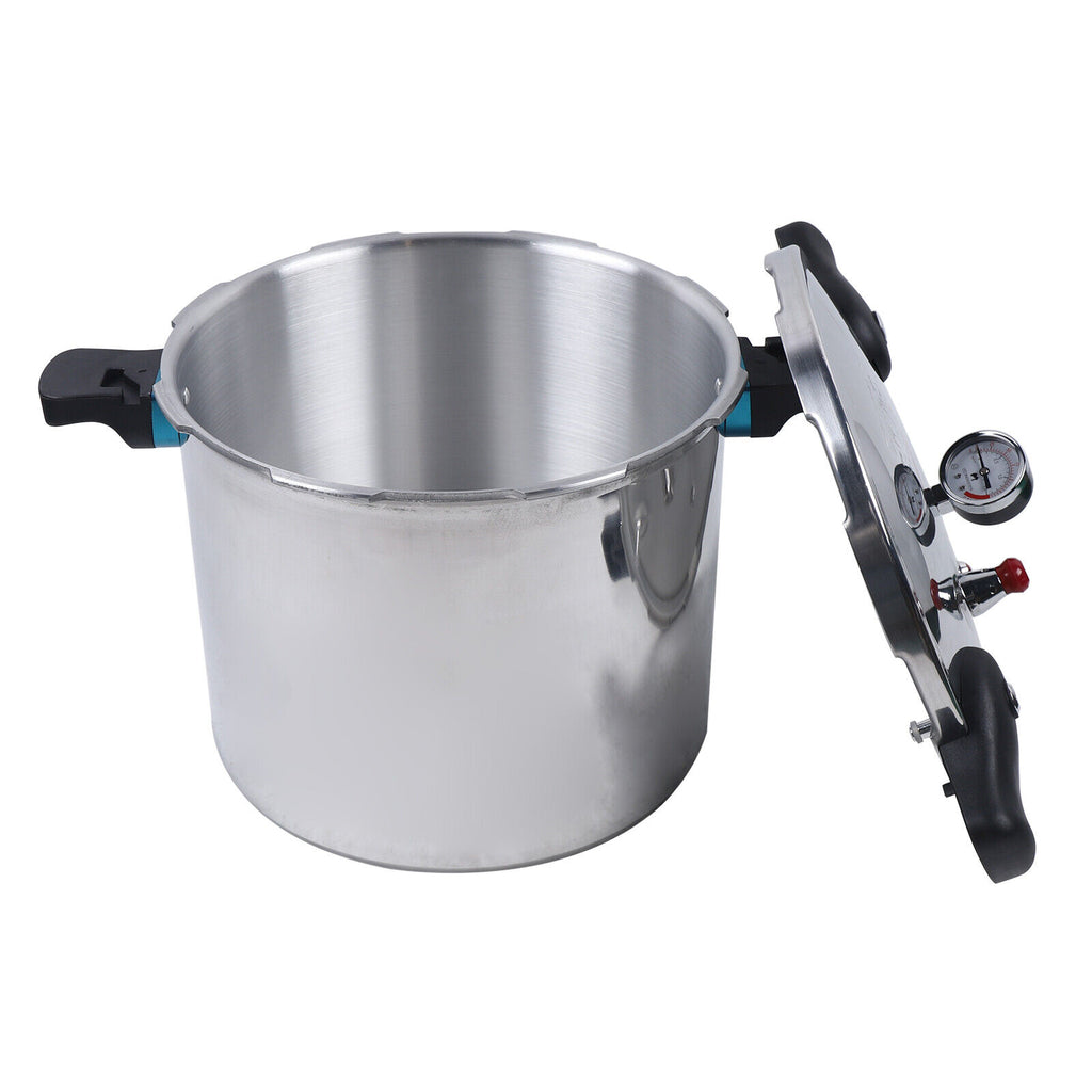 22L Explosion-proof Aluminium Pressure Cooker Canner Pot B5933