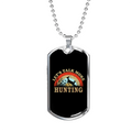 Stainless Steel or 18k Gold Dog Tag Necklace R397