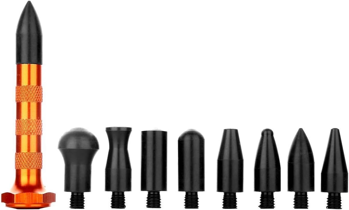Paintless Dent Repair Kit 77PCS with Golden Dent Lifter, Slider Hammer, Bridge Dent Puller Kit N54562