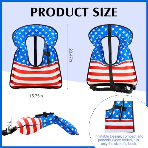 2 Pcs Inflatable Snorkeling Vest E60151