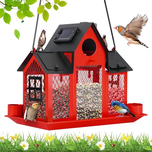 Hanging Metal Squirrel Proof Bird Feeder Z1874