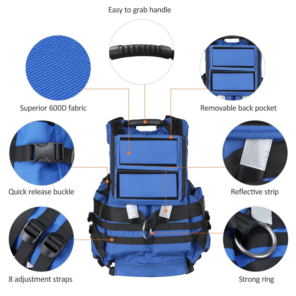 Adult Lifejackets Flotation Device Safety Float Suit A233639