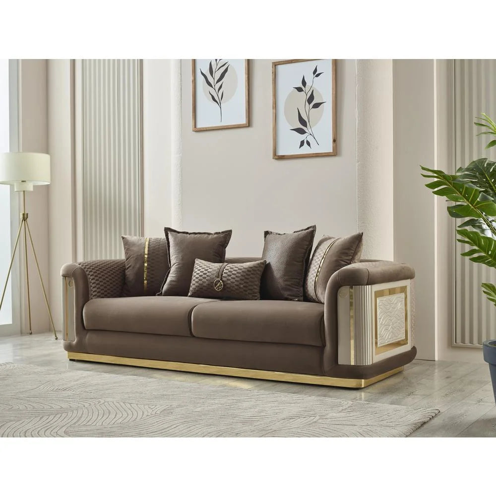 Brown Loveseat G90891