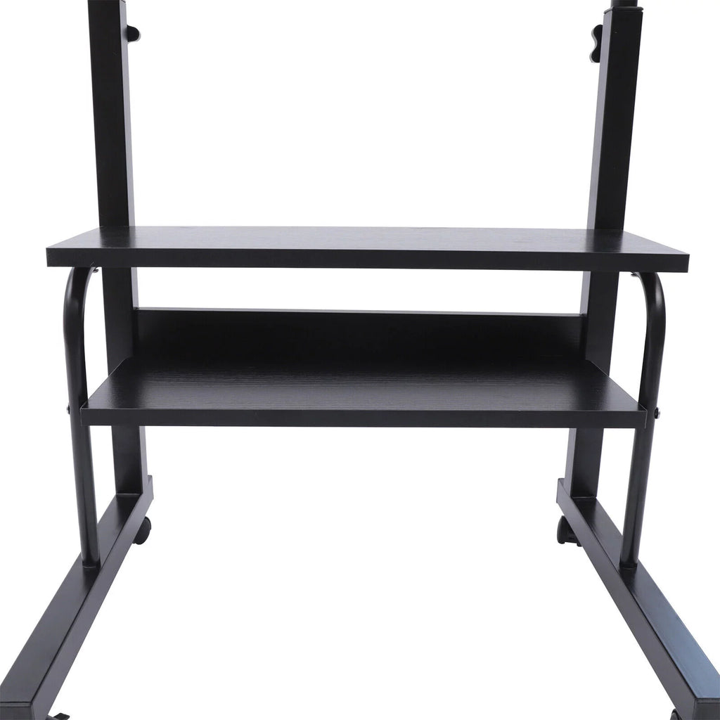 Portable Adjustable Sofa Side Bed Table with Wheels G584
