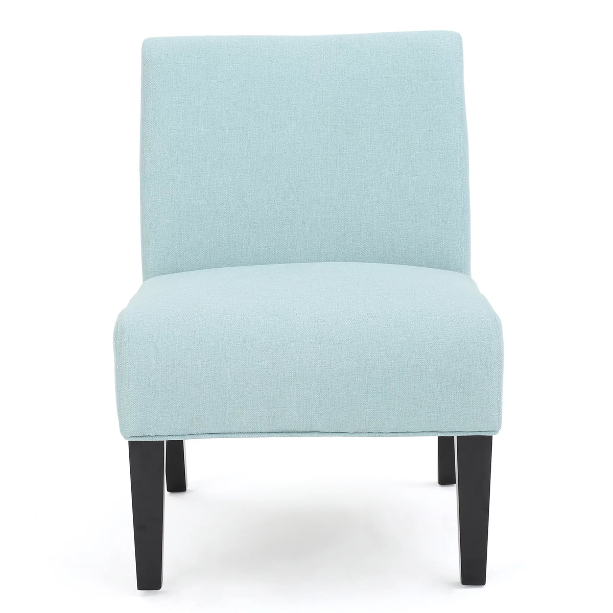 Light Blue Fabric Slipper Chair C2414