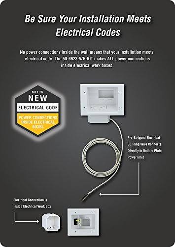 Flat Panel TV Cable Organizer Kit with Power Solution B28772