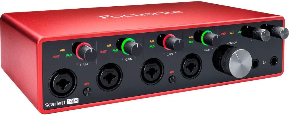 USB Audio Interface with Microphone Stand & XLR Cable Bundle W148234