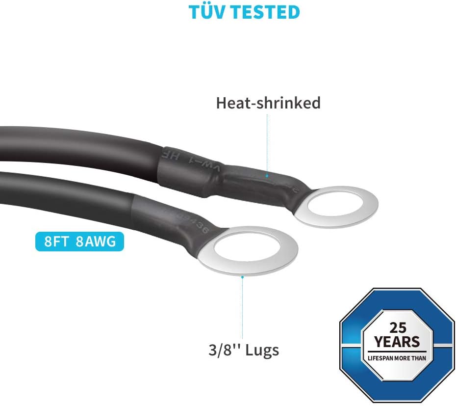 8Ft Tray Cable, 20Ft 10AWG Adaptor Kit, 4 Sets of Z Brackets C295