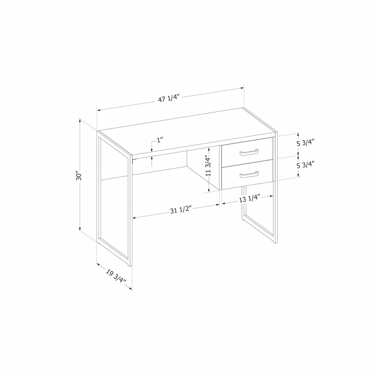 Urban Modern Computer Desk Y656