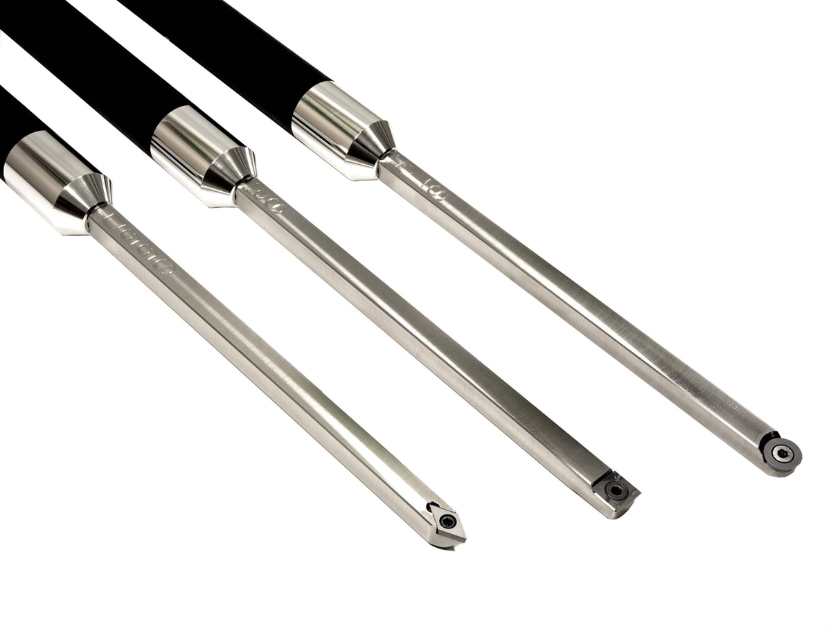 Carbide Lathe Tool Set of 3 with Color Coded Handles Square Q4606